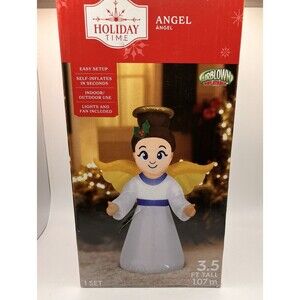 Holiday Time Airblown Inflatables Yard Decoration 3.5’ Christmas Angel 2022 New